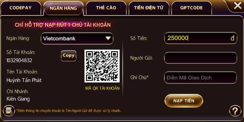 Tìm hiểu điều kiện cần biết để có thể nạp tiền Sunwin